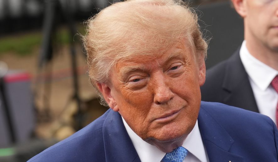 President Donald Trump speaks to reporters at the White House in Washington, Tuesday Sept. 29, 2026, after meeting with top executives of AI firms. (AP Photo/Jacquelyn Martin)