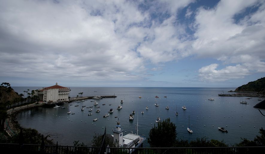 A view of the harbor on Catalina Island in Avalon, Calif., on Saturday, April 18, 2020. (AP Photo/Chris Carlson) **FILE**