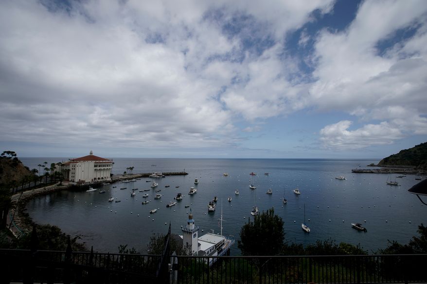 A view of the harbor on Catalina Island in Avalon, Calif., on Saturday, April 18, 2020. (AP Photo/Chris Carlson) **FILE**