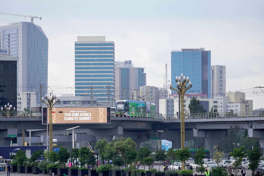 A view of Addis Ababa, Ethiopia, Sept. 9, 2025. (AP Photo/Brian Inganga, File)