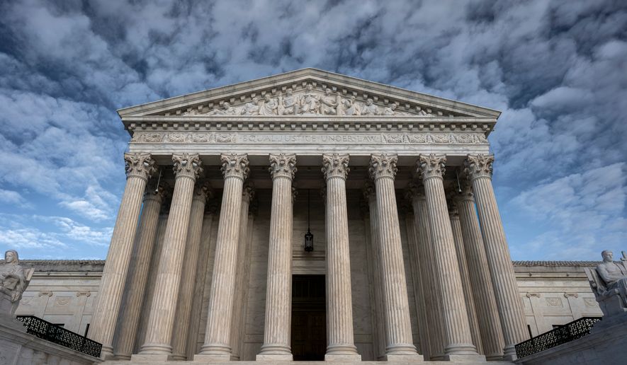 The Supreme Court is seen in Washington, Sept. 29, 2026. (AP Photo/J. Scott Applewhite)