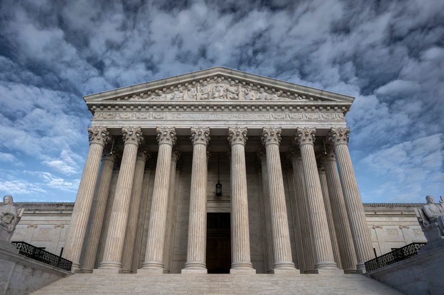The Supreme Court is seen in Washington, Sept. 29, 2026. (AP Photo/J. Scott Applewhite)