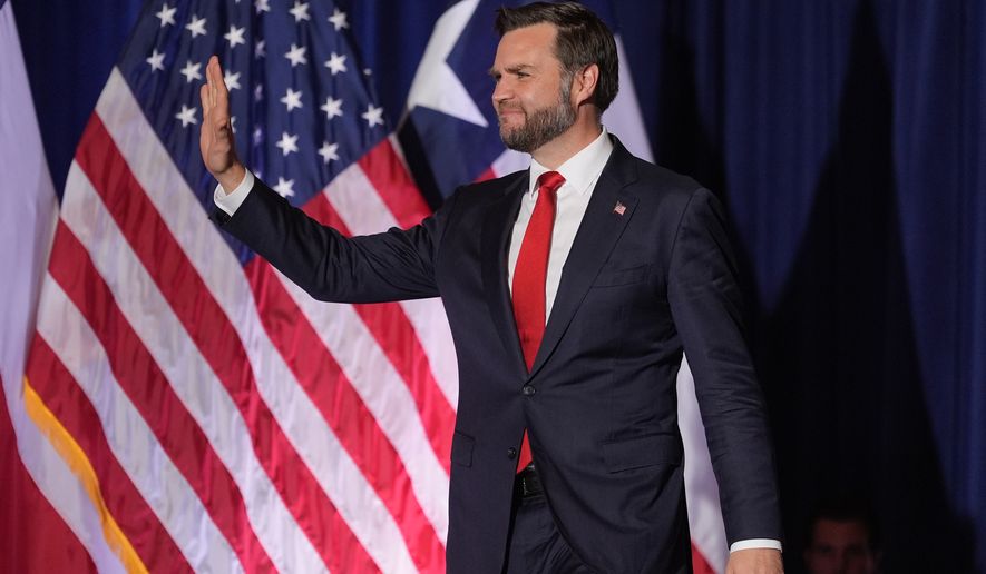 Vice President JD Vance arrives for a rally in Harlingen Texas, Wednesday, Sept. 30, 2026. (AP Photo/Eric Gay)