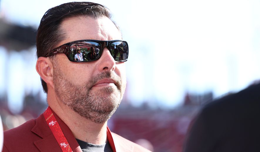 San Francisco 49ers owner Jed York stands on the sideline before a preseason NFL football game between the San Francisco 49ers and the Denver Broncos in Santa Clara, Calif., on Aug. 9, 2025. (AP Photo/Kelley L Cox) **FILE**