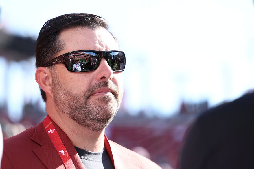 San Francisco 49ers owner Jed York stands on the sideline before a preseason NFL football game between the San Francisco 49ers and the Denver Broncos in Santa Clara, Calif., on Aug. 9, 2025. (AP Photo/Kelley L Cox) **FILE**