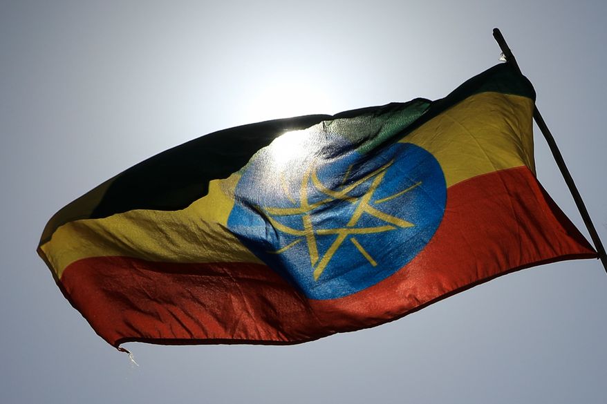 An Ethiopian flag is seen in Addis Ababa, Ethiopia, on May 5, 2022. (AP Photo, File)