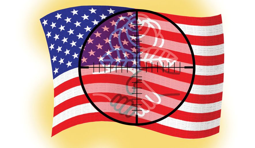 Democratic Socialists targeting the American dream illustration by Alexander Hunter/The Washington Times