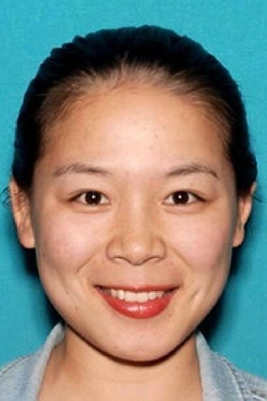 This undated photo released by the U.S. Attorney for the Central District of California on Monday, Oct. 5, 2026, shows Wanying Zhang. (U.S. Attorney for the Central District of California via AP)