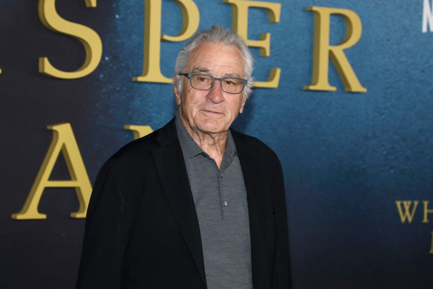Robert De Niro attends the world premiere of "The Whisper Man" at The Plaza Hotel on Monday, Aug. 24, 2026, in New York. (Photo by Andy Kropa/Invision/AP)
