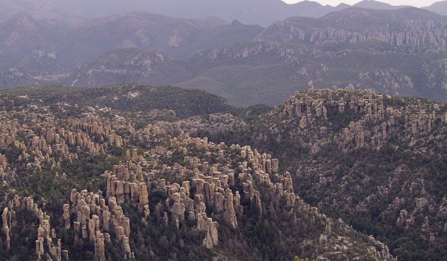 This photo provided by the National Parks Service shows Chiricahua National Park in Arizona on April 5, 2006. (Ron Kerbo/National Parks Service via AP)