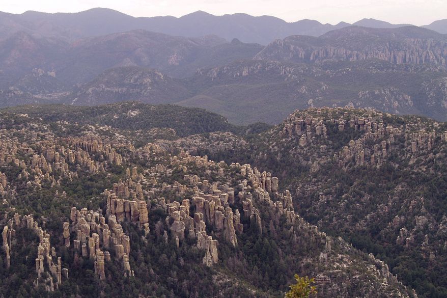 This photo provided by the National Parks Service shows Chiricahua National Park in Arizona on April 5, 2006. (Ron Kerbo/National Parks Service via AP)