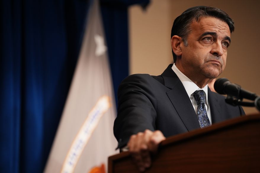 Daniel Rosen, U.S. attorney for the District of Minnesota, speaks during a news conference, Wednesday, Oct. 7, 2026, in Minneapolis. (AP Photo/Ellen Schmidt)