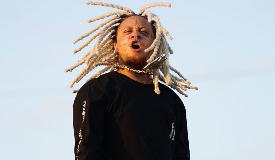 Trippie Redd performs during the Summer Smash Music Festival on Friday, June 20, 2025, in Bridgeview, Ill. (Photo by Rob Grabowski/Invision/AP)