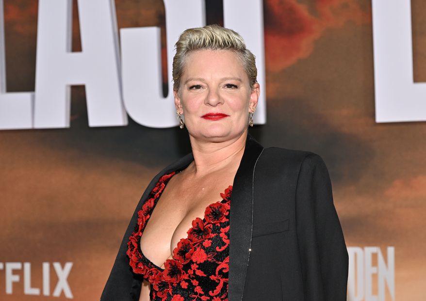 Martha Plimpton attends the premiere of Netflix's "East of Eden" at The Plaza Hotel on Wednesday, Sept. 30, 2026, in New York. (Photo by Evan Agostini/Invision/AP)