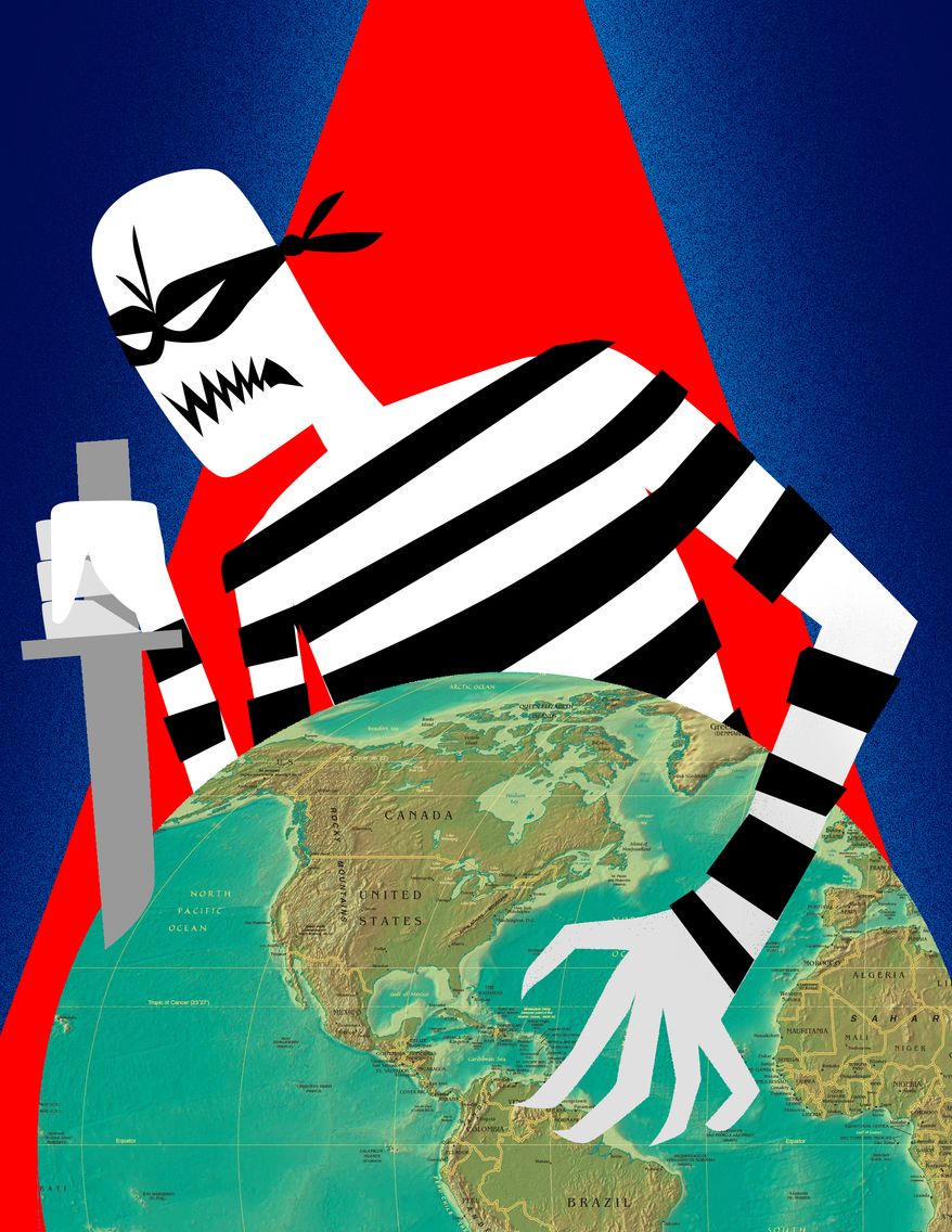 Don't take plummeting crime rates for granted. Illustration by Linas Garsys / The Washington Times.