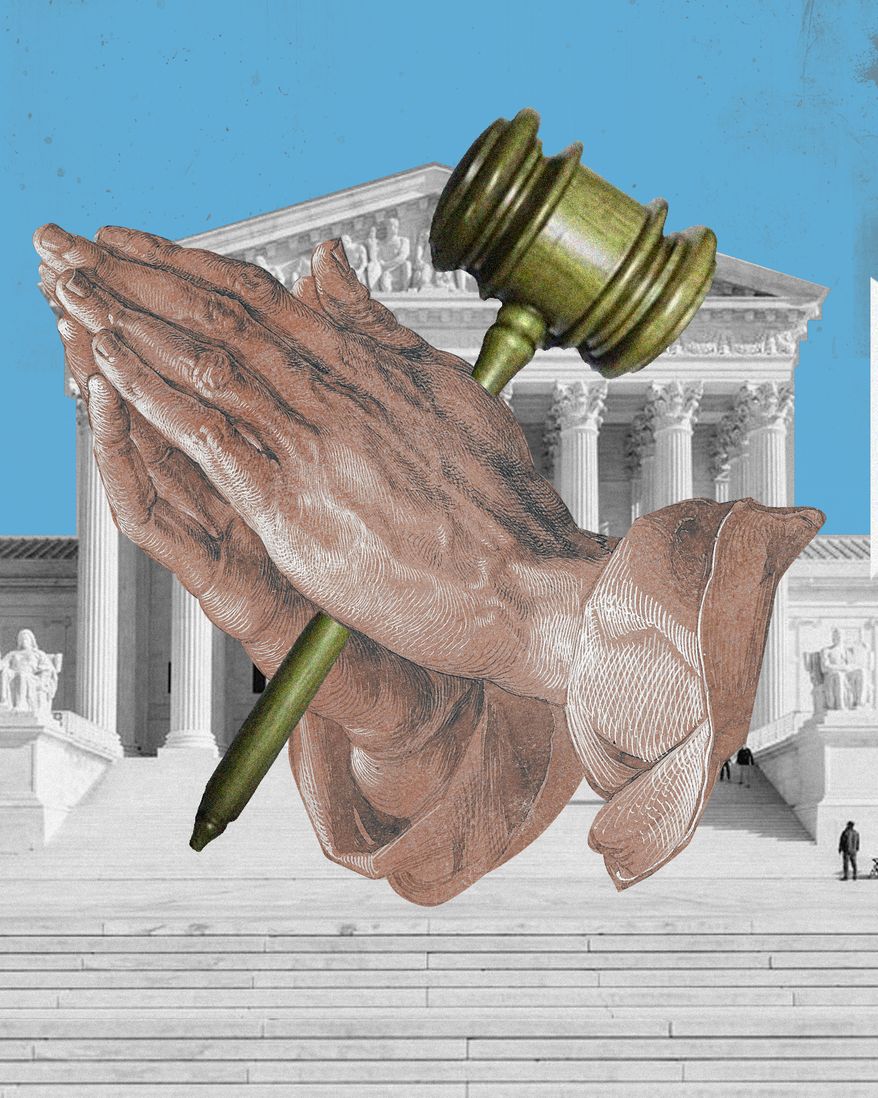 Americans of faith have ample reason to thank Alito and Thomas. Illustration by Linas Garsys / The Washington Times.