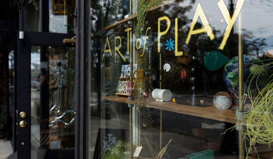 A general view shows Art of Play, Tuesday, Oct. 13, 2026, in the Brooklyn borough of New York. (AP Photo/Yuki Iwamura)