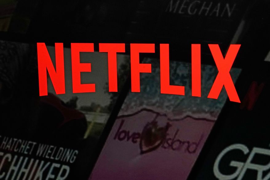 The Netflix logo is displayed on the company's website on Feb. 2, 2023, in New York. (AP Photo/Richard Drew, File)