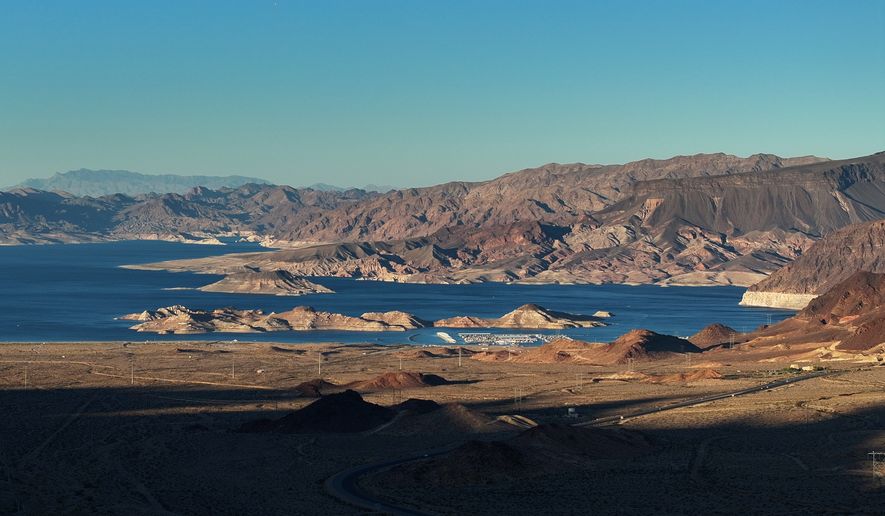 Lake Mead is seen on Sept. 3, 2026, in Boulder City, Nev. (AP Photo/John Locher, File)