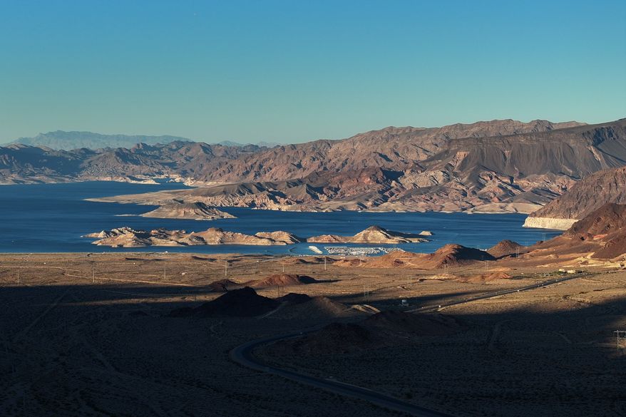 Lake Mead is seen on Sept. 3, 2026, in Boulder City, Nev. (AP Photo/John Locher, File)