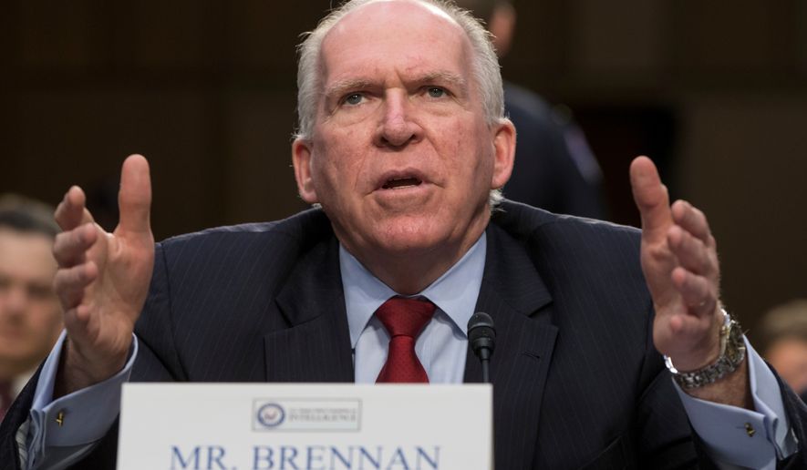FILE - Former CIA Director John Brennan testifies on Capitol Hill in Washington, June 16, 2016. (AP Photo/J. Scott Applewhite, File)