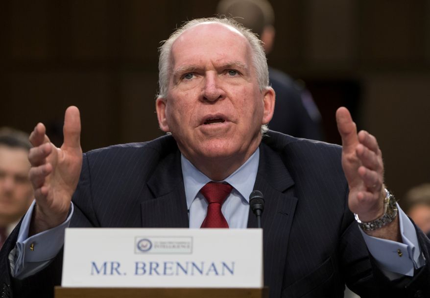 FILE - Former CIA Director John Brennan testifies on Capitol Hill in Washington, June 16, 2016. (AP Photo/J. Scott Applewhite, File)