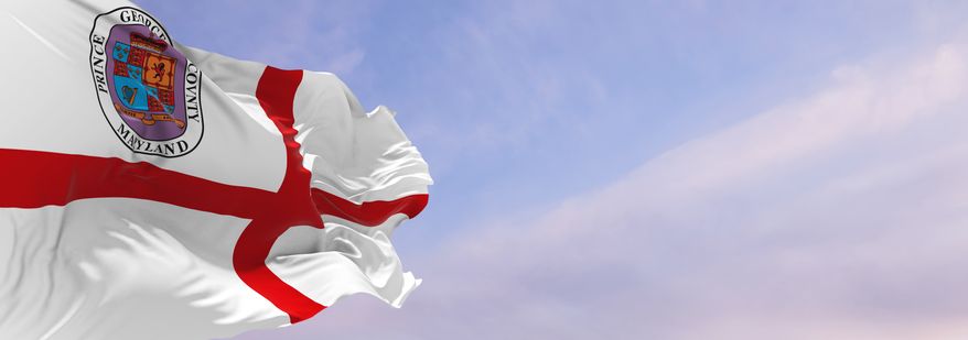Flag of Prince George's County, Maryland. File photo credit: Maxim Studio via Shutterstock.