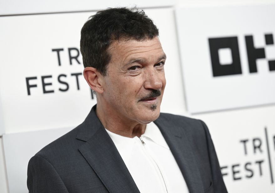Antonio Banderas attends the premiere for "Official Competition" during the 2022 Tribeca Festival on Tuesday, June 14, 2022, in New York. (Photo by Evan Agostini/Invision/AP)