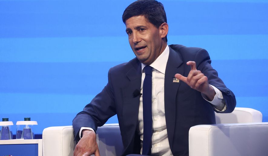 U.S. Federal Reserve Chairman Kevin Warsh speaks during the annual meetings of the International Monetary Fund and the World Bank Group in Bangkok, Thailand, Friday, Oct. 16, 2026. (AP Photo/Dhitaraht Dhanarahtsombat)