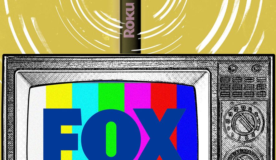 Fox Corp. buying Roku illustration by Linas Garsys / The Washington Times