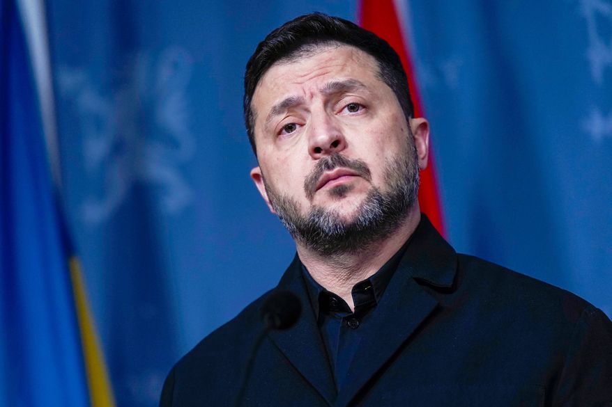 Ukrainian President Volodymyr Zelensky speaks during a press conference on Tuesday, Oct. 20, 2026 in Oslo, Norway. (Lise Åserud/NTB Scanpix via AP)