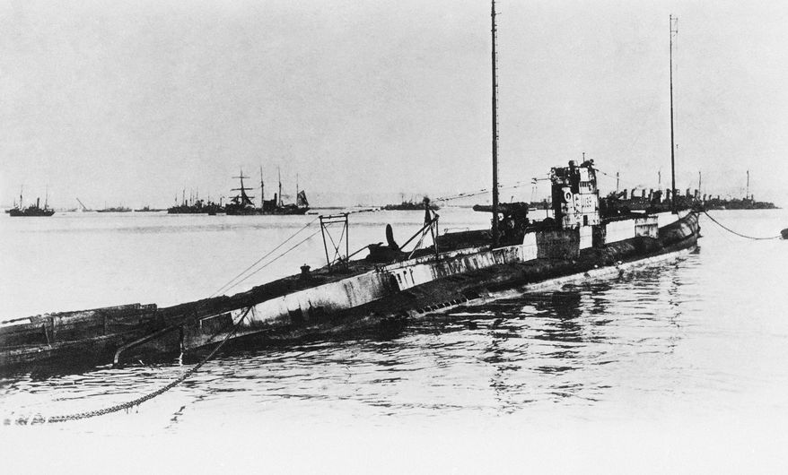 British divers and a German historian who found the German World War II submarine U-672 (not pictured) in the English Channel say it stayed hidden for over eight decades due to a paperwork mistake. In this undated file photo, the U Boat 139 which sank the Lusitania in an unknown location. The British liner was sank on May 7, 1915, by a German submarine off the southern coast of Ireland. About 1,150 men, women and children, perished, 114 of which were Americans. Among those Americans who perished were Charles Frohman, Alfred G. Vanderbilt and Elbert Hubbard. (AP Photo, File)