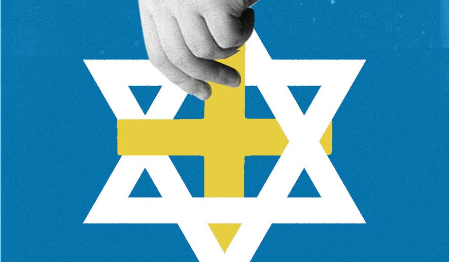 Israel and the relationship between Christians and Jews illustration by Linas Garsys / The Washington Times
