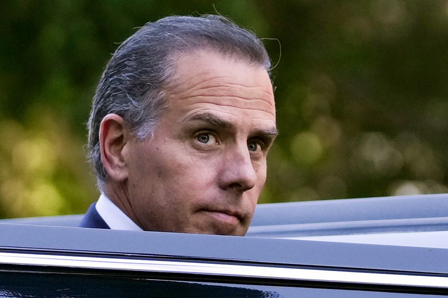 Hunter Biden steps into a vehicle as he leaves federal court in Los Angeles on Sept. 5, 2024. (AP Photo/Eric Thayer) **FILE**