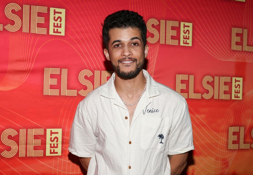 Jordan Fisher attends the 7th annual Elsie Fest, Broadway's music festival on Sept. 8, 2024, in New York. (Photo by CJ Rivera/Invision/AP, File)