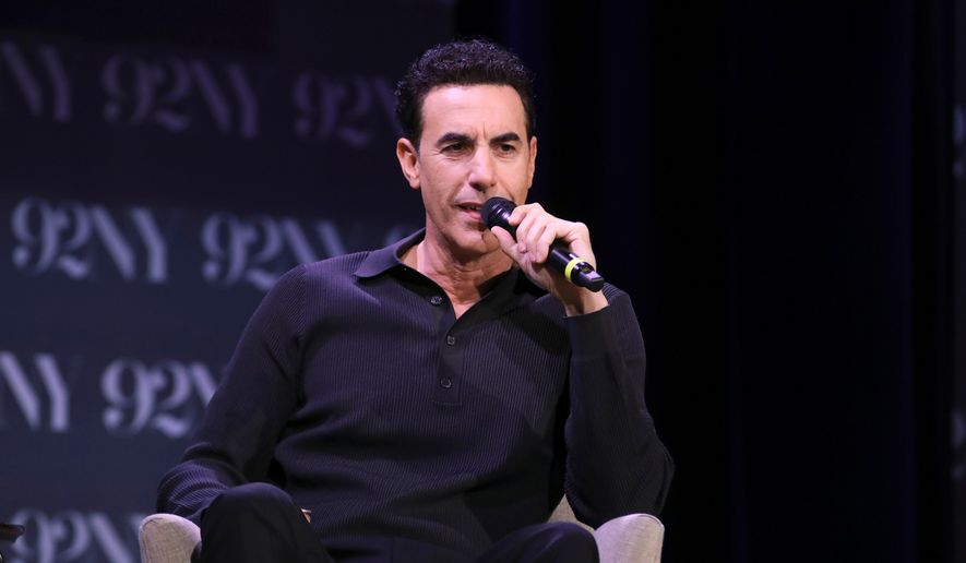 Sacha Baron Cohen discusses the film "Ali G: Who Iz I?" at The 92nd Street Y on Wednesday, Oct. 21, 2026, in New York. (Photo by Andy Kropa/Invision/AP)
