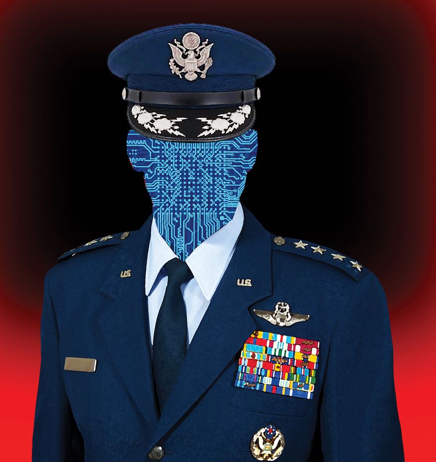 The United States of America's military use of artificial intelligence (AI) illustration by Alexander Hunter/The Washington Times