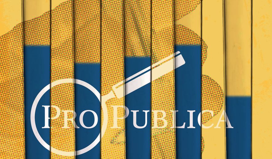 ProPublica and drug testing illustration by Linas Garsys / The Washington Times