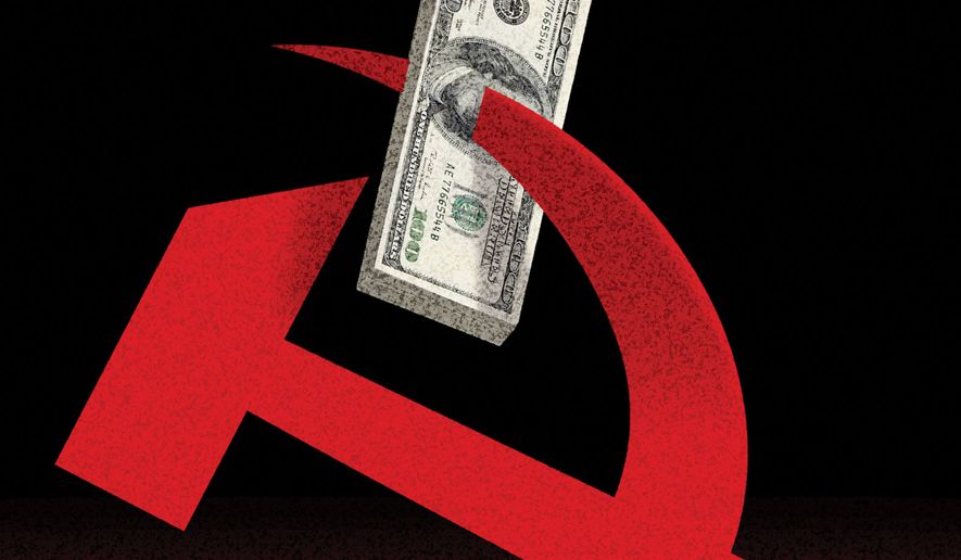 Socialism and lack of affordability illustration by Alexander Hunter/The Washington Times
