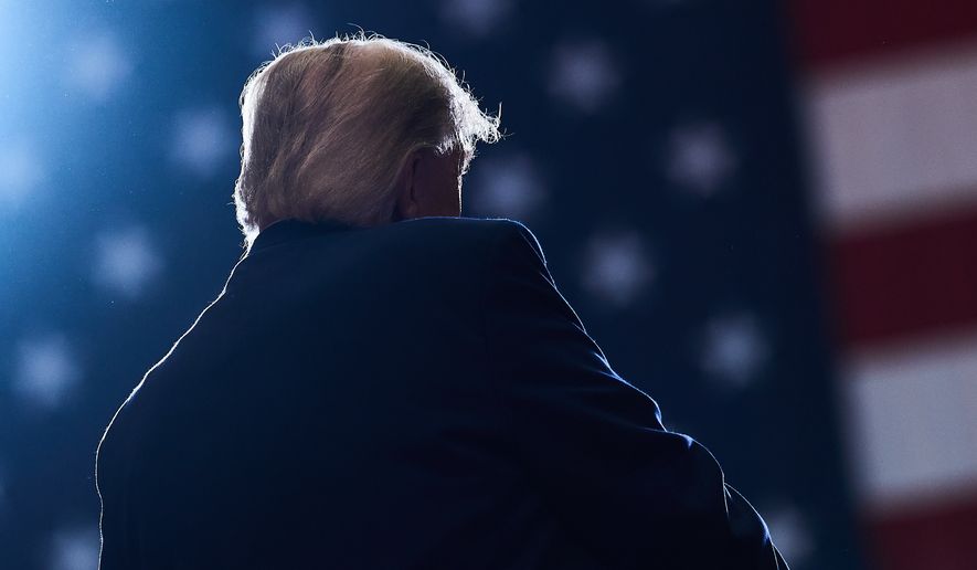 President Donald Trump speaks during a campaign rally at Clemson University's T. Ed Garrison Arena in Pendleton, S.C., Wednesday, Oct. 21, 2026. (AP Photo/Julia Demaree Nikhinson)