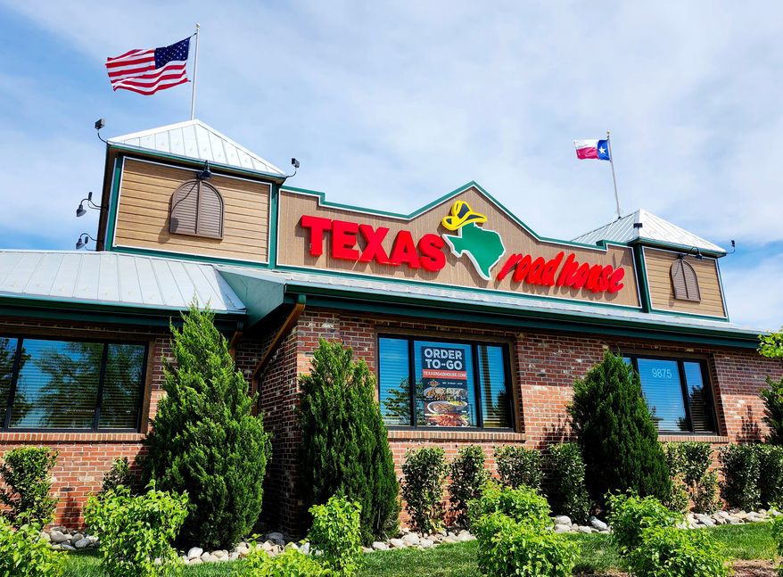 Texas Roadhouse restaurant in Manassas, Virginia. File photo credit: refrina via Shutterstock.