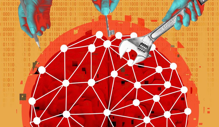 Maintaining the federal government's digital infrastructure in the United States of America illustration by Linas Garsys / The Washington Times