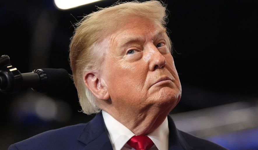 President Donald Trump speaks at a campaign rally at the Lubbock Memorial Civic Center, Tuesday, Oct. 27, 2026, in Lubbock, Texas. (AP Photo/Alex Brandon)