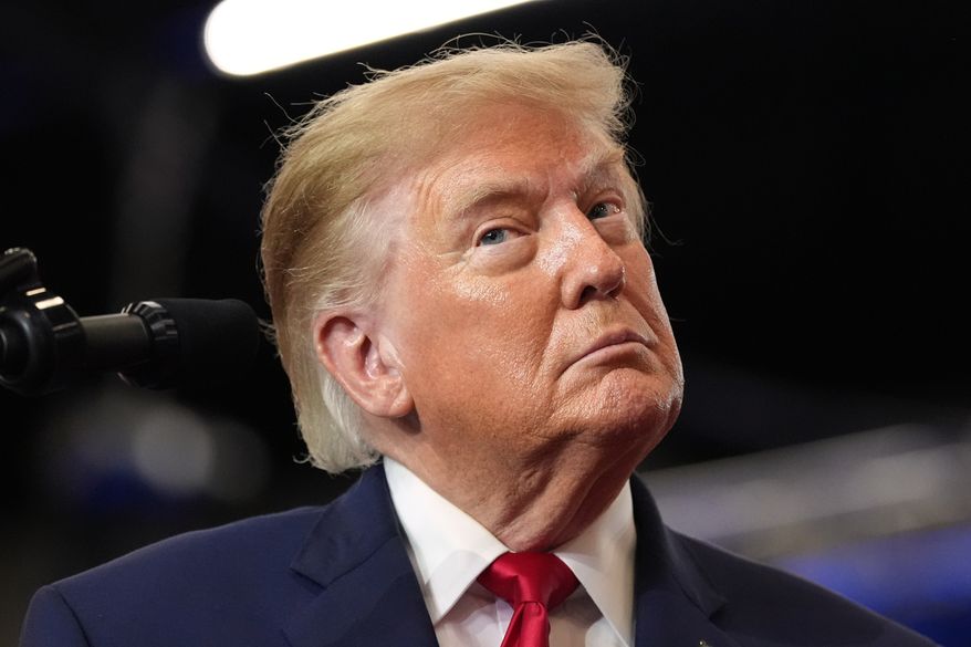 President Donald Trump speaks at a campaign rally at the Lubbock Memorial Civic Center, Tuesday, Oct. 27, 2026, in Lubbock, Texas. (AP Photo/Alex Brandon)