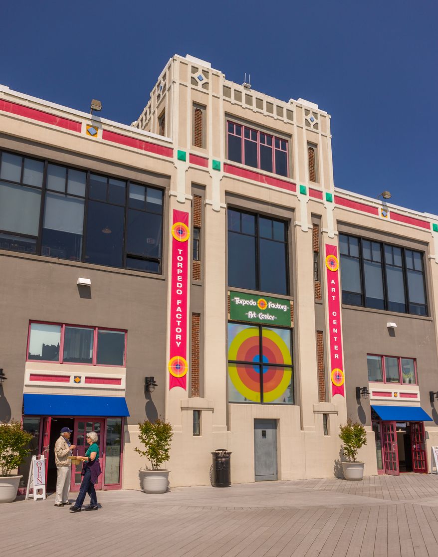 The Torpedo Factory Art Center. ALEXANDRIA, VIRGINIA, USA - MAY 12, 2009. File photo credit: Rob Crandall via Shutterstock.