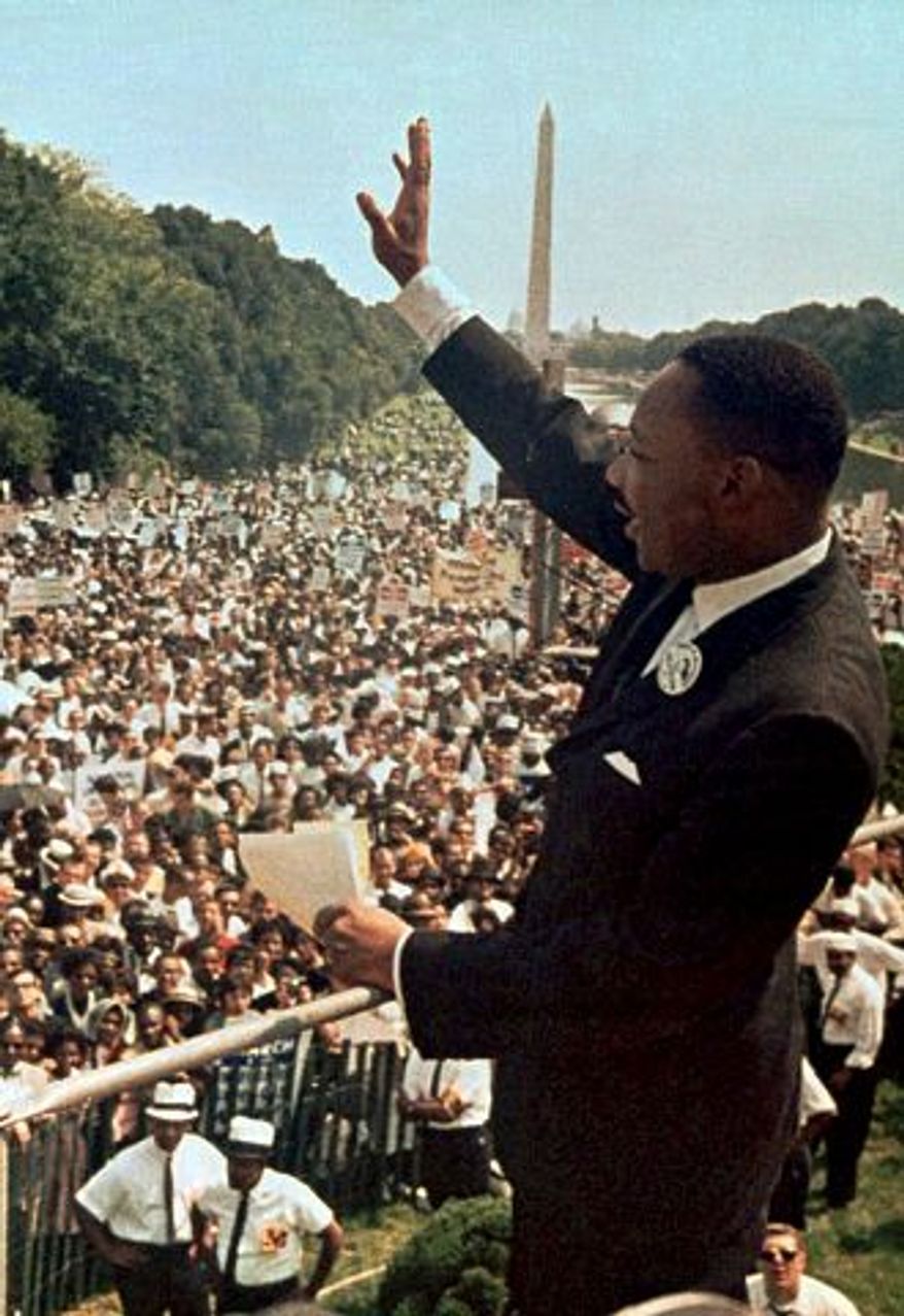 Martin Luther King, who delivered his "I Have a Dream Speech" in the District in 1963, will be honored locally with lectures, concerts and other events. (Associated Press)